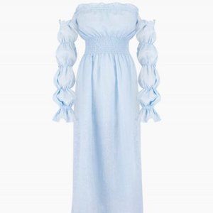 Sleeper Light Blue Long Sleeve Dress